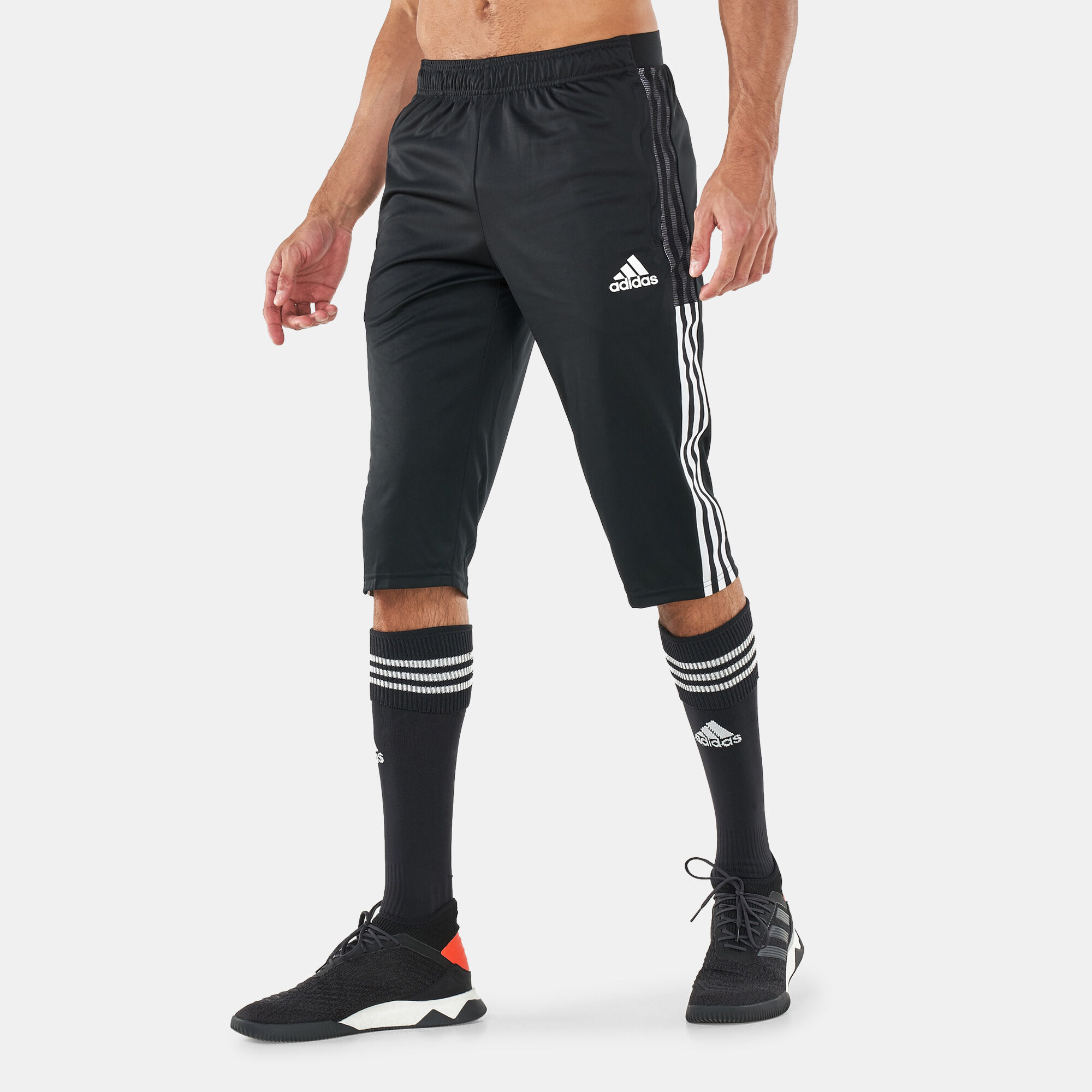 Men's D.C. United adidas Black Tiro 3/4 Pants
